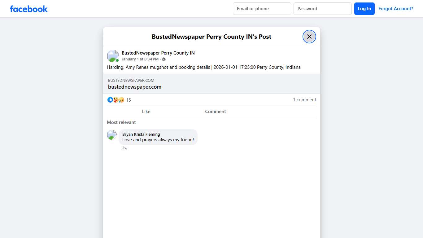 Harding, Amy Renea... - BustedNewspaper Perry County IN Facebook